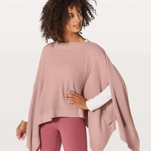 Lululemon Forward flow cape in mauve pink - Picture 2 of 7
